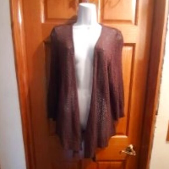 Sheer brown Cardigan - Picture 1 of 7
